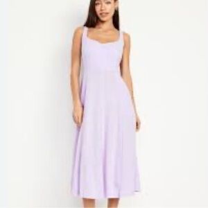 old navy lavender linen dress